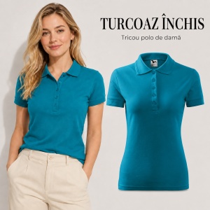 Tricou Polo Damă Malfini 210 Pique, Croială Cambrată, 200 g/m², Mărimi XS–3XL,65% Bumbac, 36 Culori - Img 48