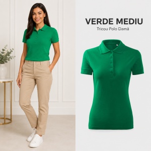 Tricou Polo Damă Malfini Pique Polo Free F10 – 65% Bumbac, 200 g/m², Label Free, XS–2XL - Img 17