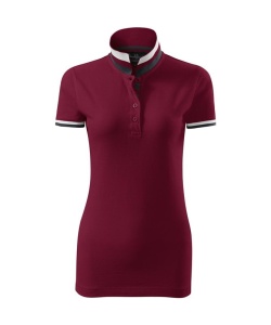 Tricou polo pentru femei de culoare garnet