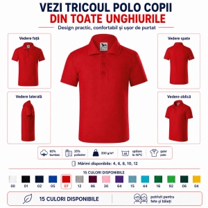 Tricou Polo pentru Fete 222 - Img 9