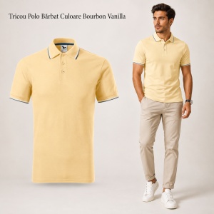 Tricou Polo Pique Bărbați tip Tommy | Guler cu Dungi | 14 Culori Disponibile- 232 - Img 24