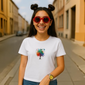 Tricou pom cu fluturi - Copii | Dama | Barbat - Img 4