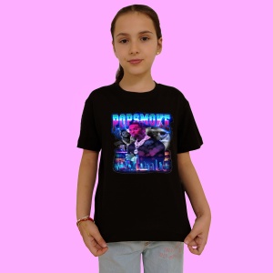 Tricou Pop Smoke - City Night, muzica R&B, Dama | Barbat | Copii, Culoare Negru - Img 2