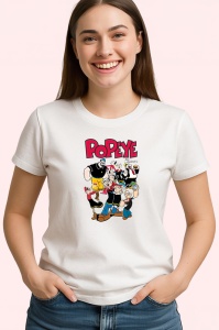 Tricou popeye marinarul puternic care iubeste spanacul, Copii | Dama | Barbat - Img 4