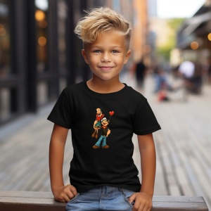 Tricou popeye si olive Negru, Copii | Dama | Barbat - Img 4