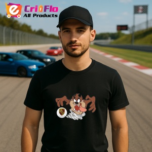 Tricou Porsche Tazz Astepta Tornata Vijelia | Unisex Dama si Barbat - Img 3