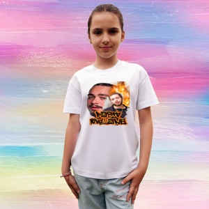 Tricou Post Malone - Flames Style, muzica POP, Dama | Barbat | Copii - Img 11