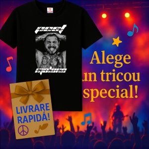 Tricou Post Malone - Laughing Black & White, muzica POP, Dama | Barbat | Copii, Culoare Negru - Img 7
