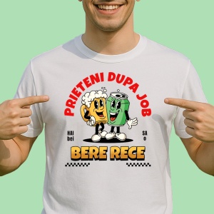 Tricou Prieteni Dupa Job, Bere Rece - Drink Beer - Copii | Dama | Barbat - Img 2