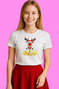 Tricou Primul Craciun Ca Mama, din bumbac 100% Copii | Dama | Barbat - Img 3