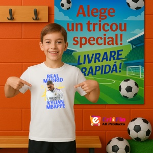 Tricou Real Madrid Kylian Mbappe - Copii | Dama | Barbat - Img 6