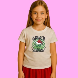 Tricou Retro Christmas Grinch My Day Im Booked, din bumbac 100%, tricou alb, Copii | Dama | Barbat