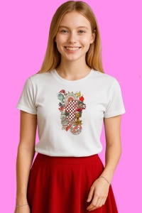 Tricou Retro Christmas The Grinch Chracter Sublimation, din bumbac 100%, tricou alb, Copii | Dama | Barbat - Img 2