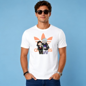 Tricou Rick And Morty Streetwear Style Logo Portocaliu Urban Art, din bumbac 100% Copii | Dama | Barbat