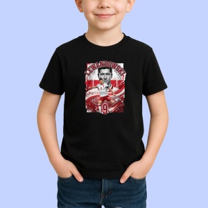 Tricou Robert Lewandowski Polonia Atacant Barca Fotbal, din bumbac 100%, tricou negru Copii | Dama | Barbat - Img 2