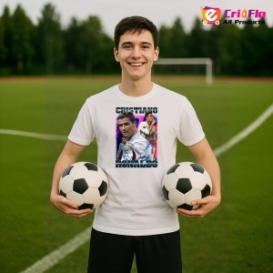 Tricou Ronaldo Real Madrid Celebration Goal - Copii | Dama | Barbat - Img 3