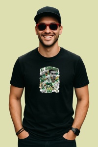 Tricou Salem Al Dawsari Arabia Saudita Fotbal, din bumbac 100%, tricou negru Copii | Dama | Barbat