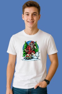 Tricou Santa Surfing, din bumbac 100% Copii | Dama | Barbat