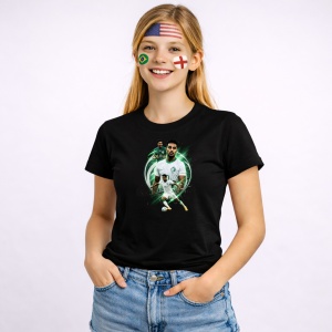 Tricou Saudi Arabia World Cup Fifa 2026 V5, din bumbac 100%, tricou negru, Copii | Dama | Barbat - Img 3
