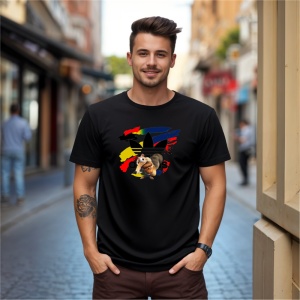 Tricou Scrat Eat Happy Tricou Negru - Copii | Dama | Barbat - Img 9