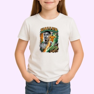 Tricou Sebastien Haller Coasta De Fildes Atacant Fotbal, din bumbac 100% , tricou alb pentru Copii | Dama | Barbat - Img 2