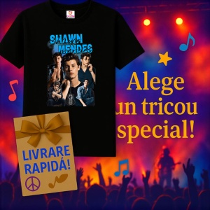 Tricou Shawn Mendes - Portrait Collage, muzica Pop, Dama | Barbat | Copii, Culoare Negru - Img 7
