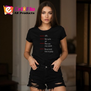 Tricou Shh Not Quite Yet Now You May Speak, din bumbac 100%, tricou negru Copii | Dama | Barbat - Img 7