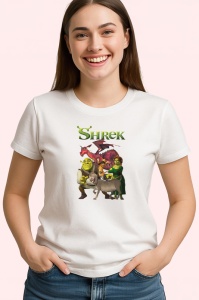 Tricou shrek capcaunul simpatic si prietenii sai in povesti amuzante, Copii | Dama | Barbat - Img 3