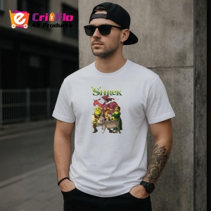 Tricou shrek capcaunul simpatic si prietenii sai in povesti amuzante, Copii | Dama | Barbat - Img 4