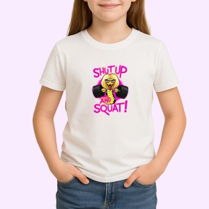 Tricou Shut Up And Squat Roz Haltere, Copii | Dama | Barbat - Img 3