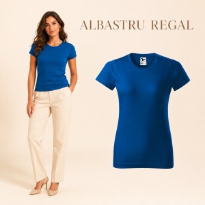 Tricou simplu damă, clasic lejer basic pentru femei | 44 de culori disponibile XS - 2XL - Img 19