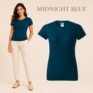 Tricou simplu damă, clasic lejer basic pentru femei | 44 de culori disponibile XS - 2XL - Img 29