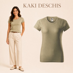 Tricou simplu damă, clasic lejer basic pentru femei | 44 de culori disponibile XS - 2XL - Img 49