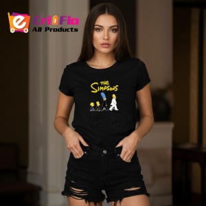 Tricou Simpson parodie dupa evolutia omului cu familia in linie, Copii | Dama | Barbat , tricou negru - Img 8