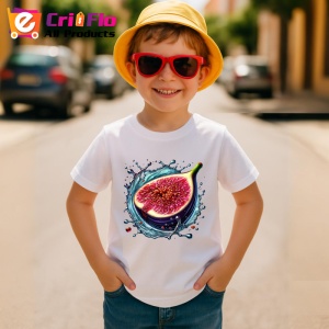 Tricou Smochina si valuri dulci, Fructe, Copii | Dama - Img 3