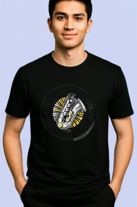 Tricou Smooth Jazz Smooth Life, Copii | Dama | Barbat, culoare negru - Img 2