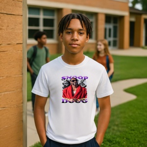 Tricou Snoop Dogg - Red Jacket, muzica Hip-Hop (Gangsta Rap), Dama | Barbat | Copii - Img 6