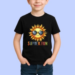 Tricou Soare zambitor cu ochelari text summer fun grafica jucausa Copii | Dama | Barbat Barbat - Img 6