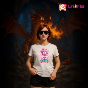 Tricou Sonic Amy - Gingasie Magica Copii | Dama | Barbat - Img 12