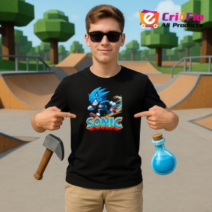 Tricou Sonic - Energia Ghetii Copii | Dama | Barbat - Img 10