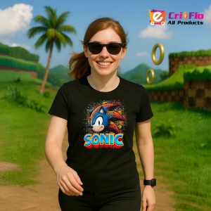 Tricou Sonic - Explozie de Culoare Copii | Dama | Barbat - Img 12
