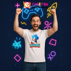 Tricou Sonic - Saltul Fulger Copii | Dama | Barbat - Img 10