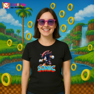 Tricou Sonic Shadow - Forta in Miscar Copii | Dama | Barbat - Img 3