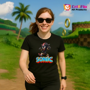 Tricou Sonic Shadow - Saritura Exploziva Copii | Dama | Barbat - Img 12