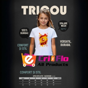 Tricou Spain Steag Splash Art, Copii | Dama | Barbat - Img 8