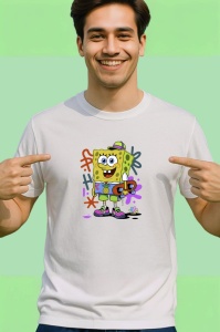 Tricou SpongeBob Skate Fresh Hype Energy Copii | Dama | Barbat Barbat - Img 2