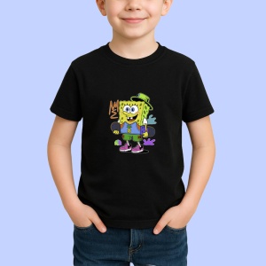 Tricou SpongeBob Stil colorat cu palarie verde si ghete funky Copii | Dama | Barbat - Img 6