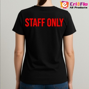 Tricou STAFF, Personalizat | Unisex Dama si Barbat, Negru - Img 3