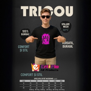 Tricou Strong Fete Fitness Roz, Copii | Dama | Barbat, culoare negru - Img 6