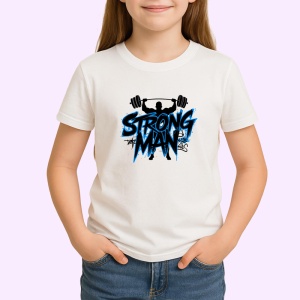 Tricou Strong Man Haltere Muschi, Copii | Dama | Barbat - Img 3
